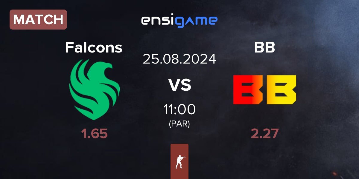 Match Team Falcons Falcons vs BetBoom BB | 25.08