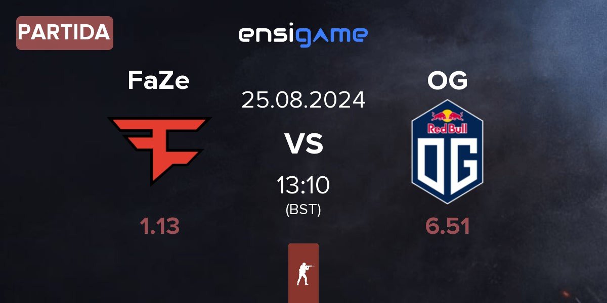 Partida FaZe Clan FaZe vs OG Gaming OG | 25.08