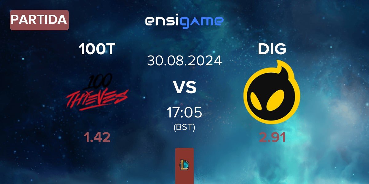 Partida 100 Thieves 100T vs Dignitas DIG | 30.08