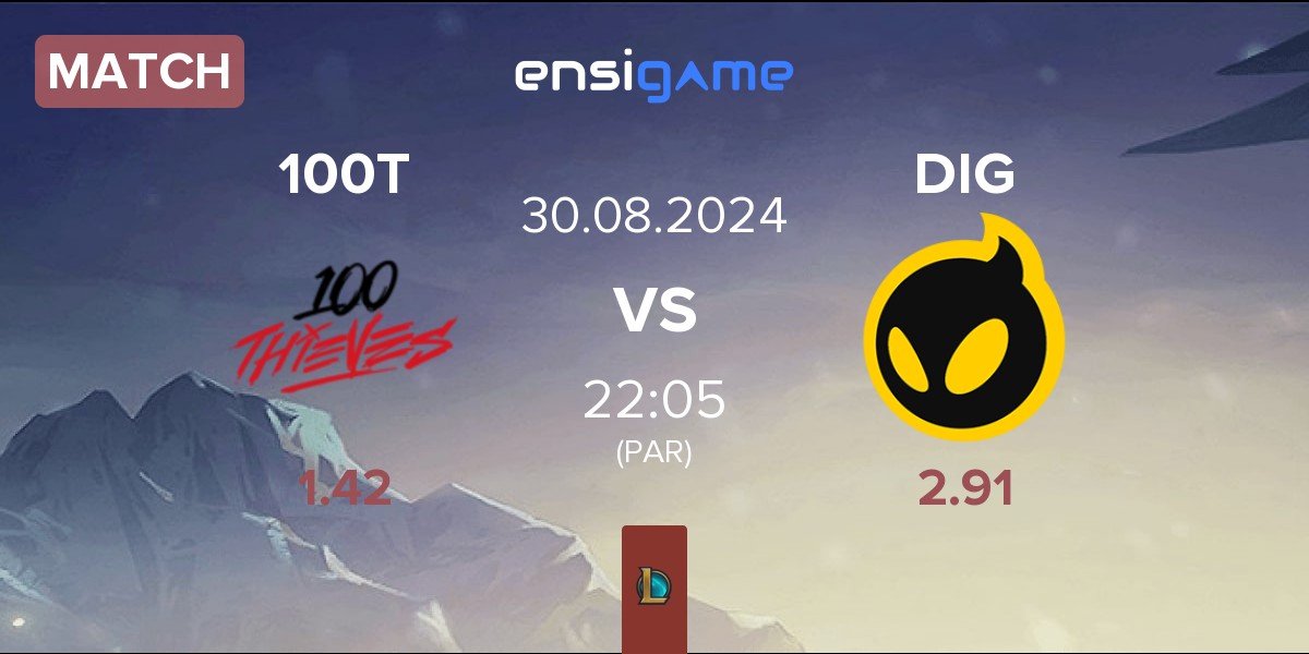 Match 100 Thieves 100T vs Dignitas DIG | 30.08