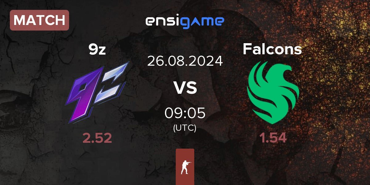 Match 9z Team 9z vs Team Falcons Falcons | 26.08