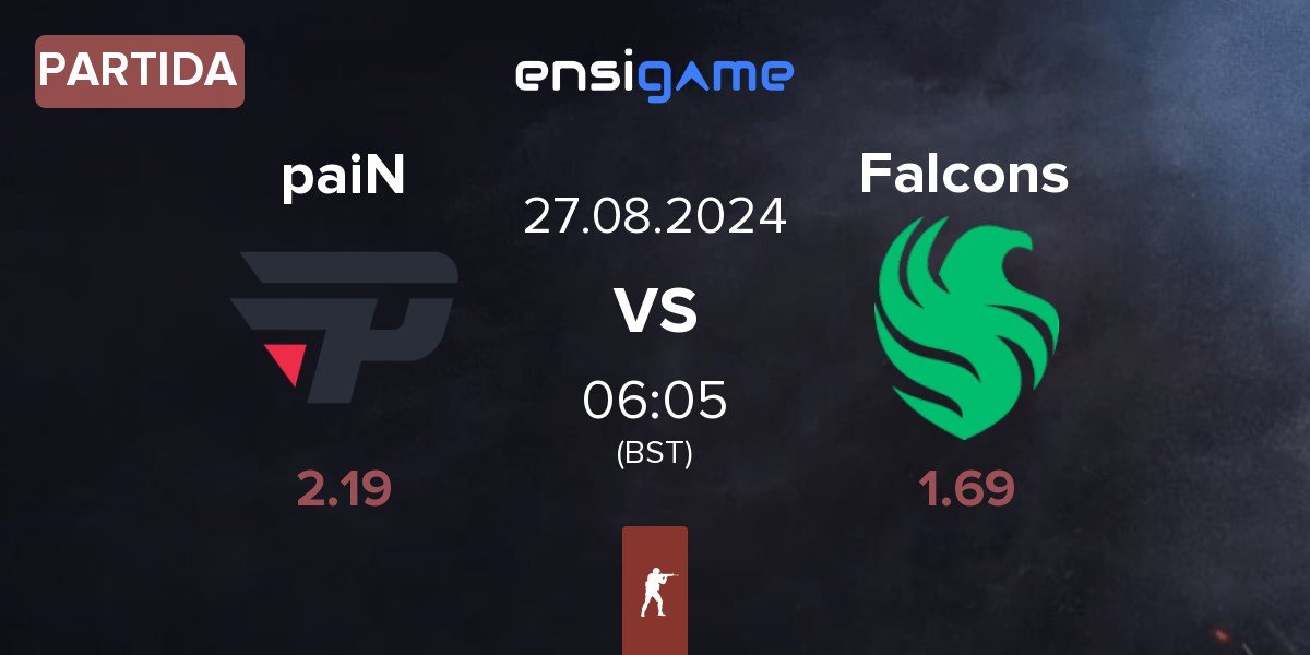 Partida paiN Gaming paiN vs Team Falcons Falcons | 27.08