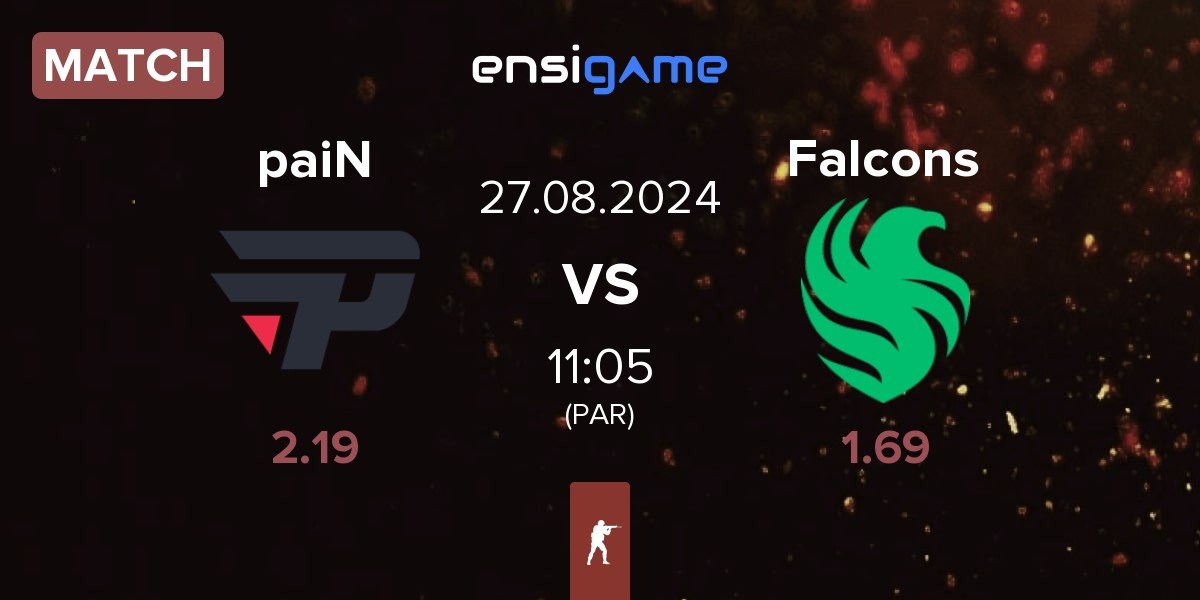 Match paiN Gaming paiN vs Team Falcons Falcons | 27.08