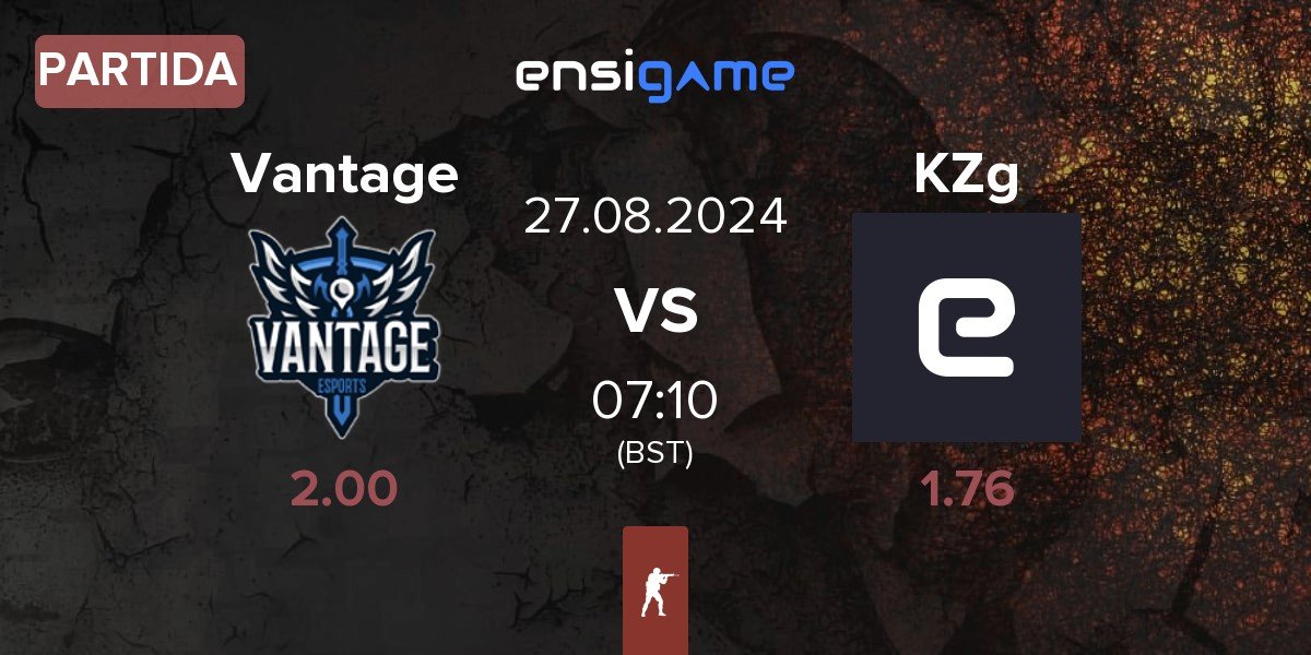 Partida Vantage vs KZG KZg | 27.08