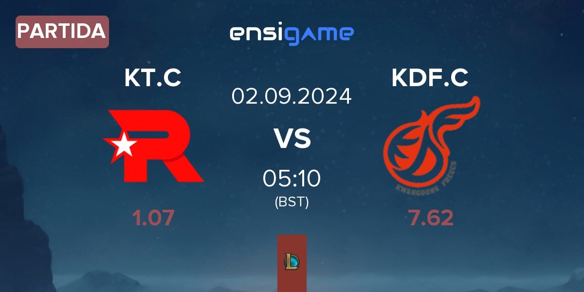 Partida KT Rolster Challengers KT.C vs Kwangdong Freecs Challengers KDF.C | 02.09