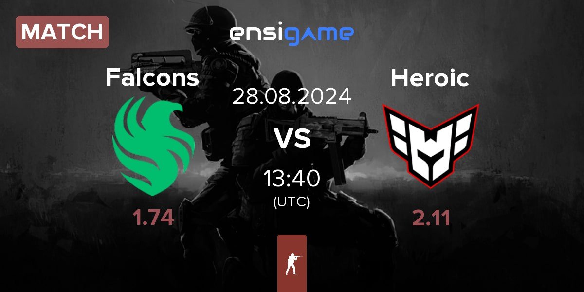 Match Team Falcons Falcons vs Heroic | 28.08