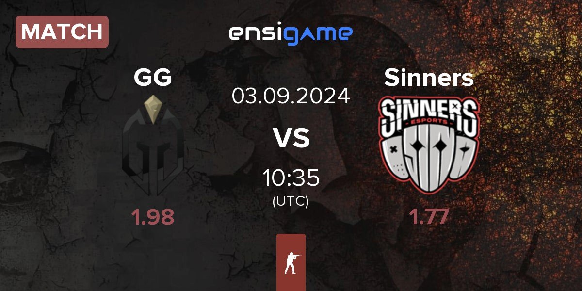 Match Gaimin Gladiators GG vs Sinners Esports Sinners | 03.09