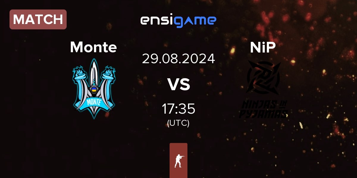 Match Monte vs Ninjas in Pyjamas NiP | 29.08