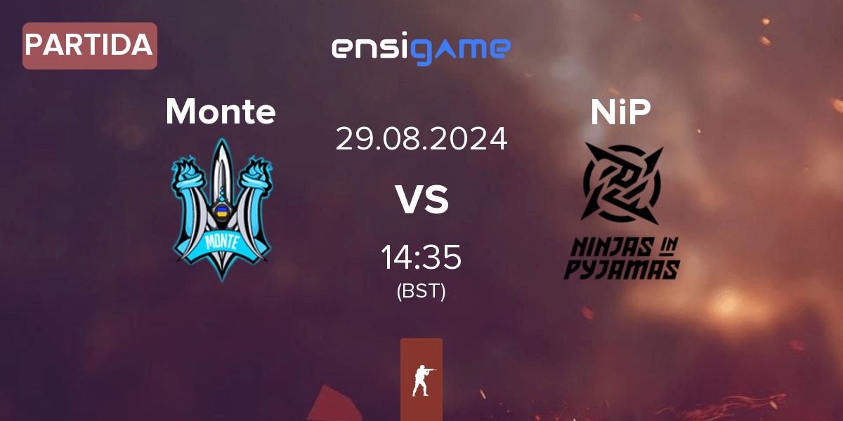 Partida Monte vs Ninjas in Pyjamas NiP | 29.08