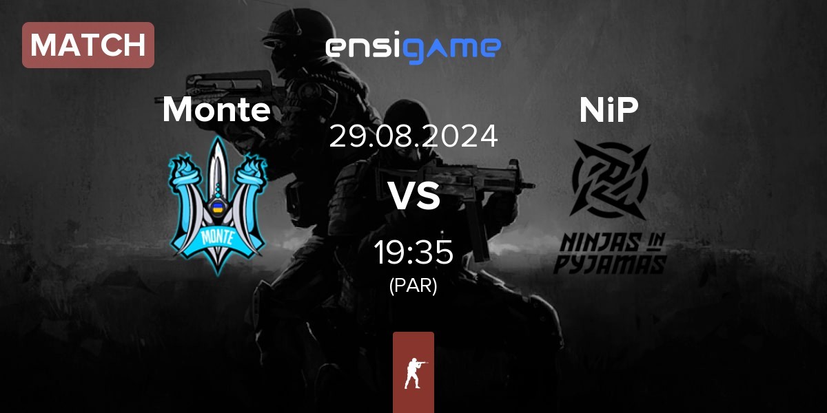 Match Monte vs Ninjas in Pyjamas NiP | 29.08