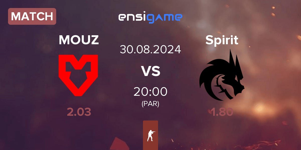 Match MOUZ vs Team Spirit Spirit | 30.08