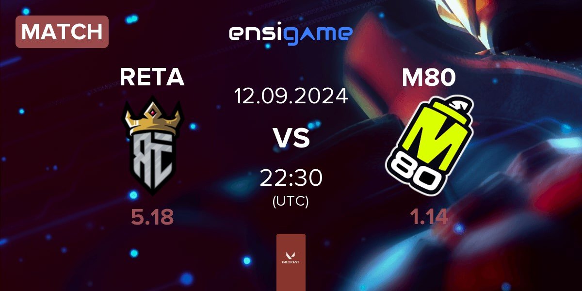 Match Reta Esports RETA vs M80 | 12.09