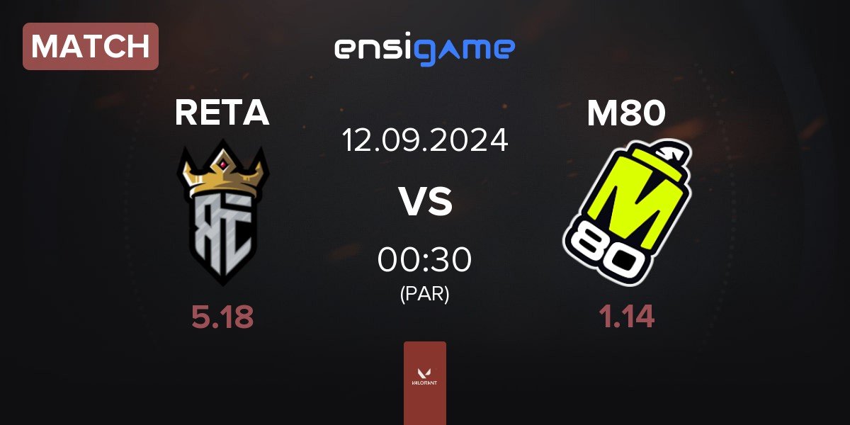 Match Reta Esports RETA vs M80 | 12.09