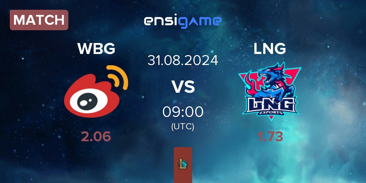 Match Weibo Gaming WBG vs LNG Esports LNG | 31.08