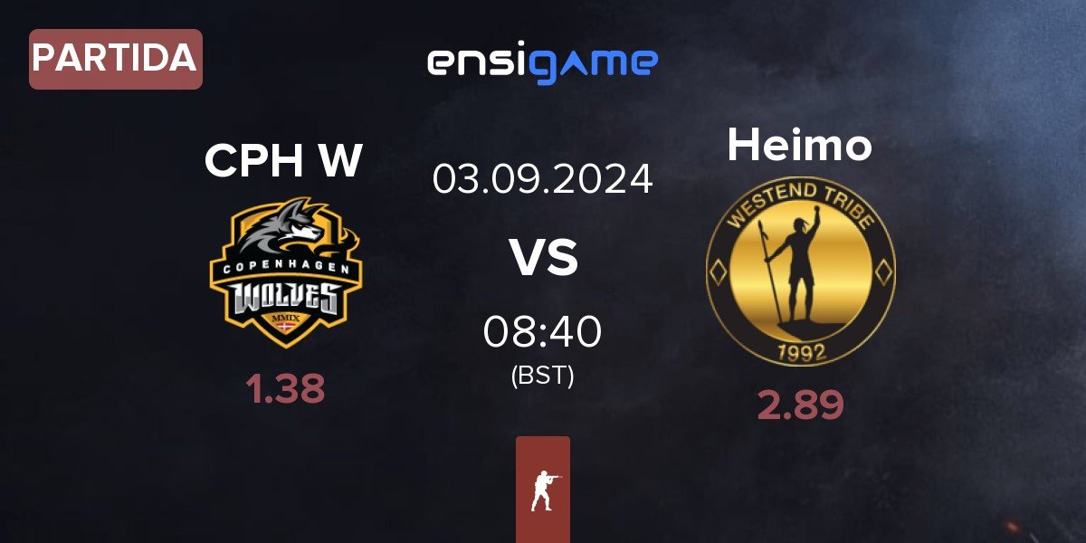 Partida Copenhagen Wolves CPH W vs Heimo Esports Heimo | 03.09