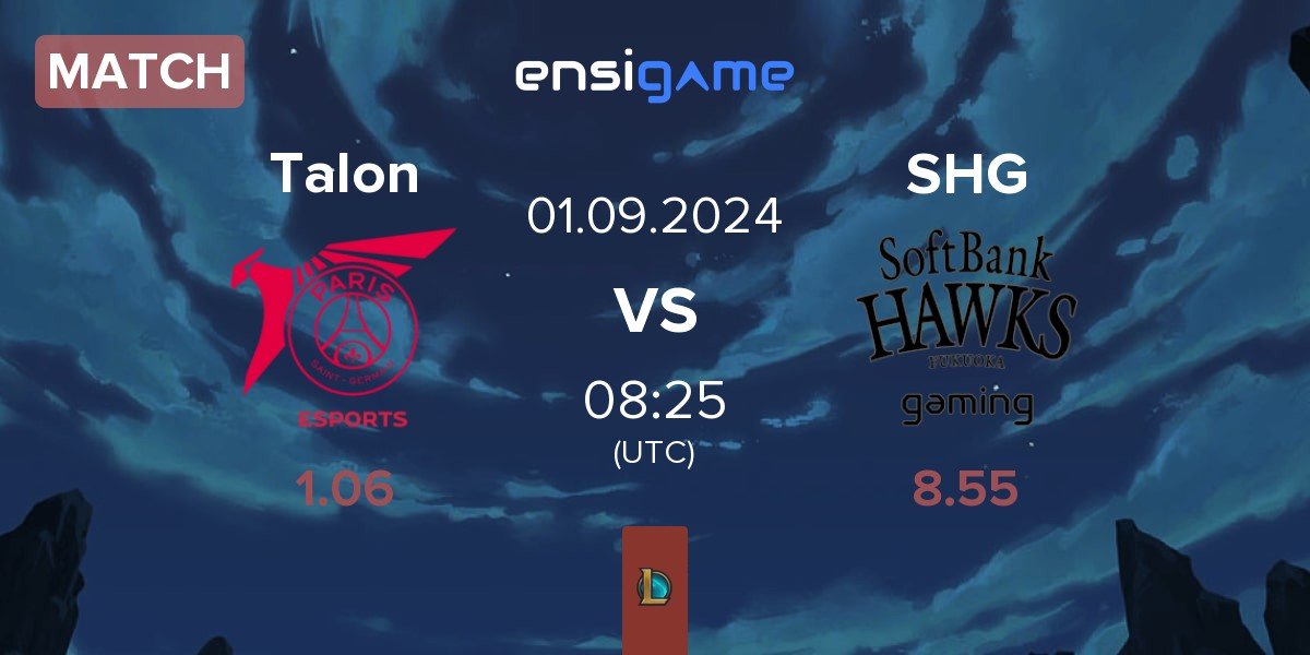 Match PSG Talon Talon vs Fukuoka SoftBank Hawks gaming SHG | 01.09