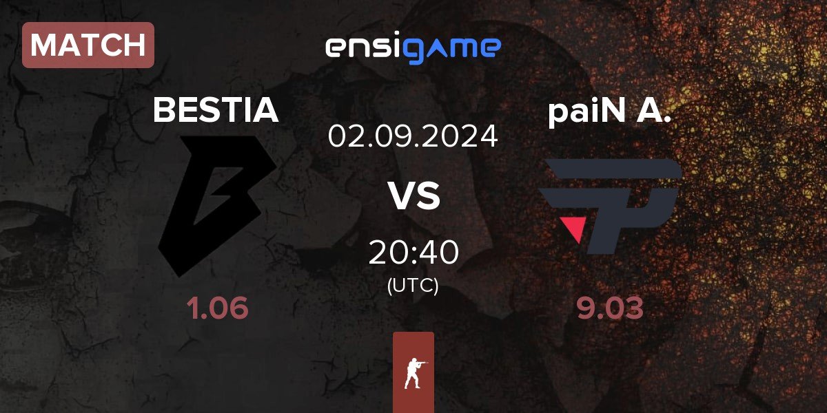 Match BESTIA vs paiN Academy paiN A. | 02.09