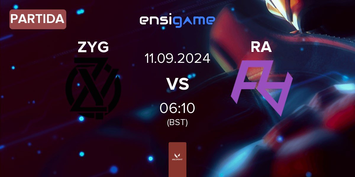 Partida ZY Gaming ZYG vs Rare Atom RA | 11.09