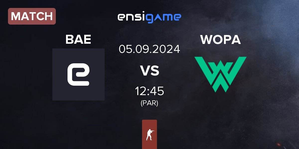 Match Apogee vs WOPA Esport WOPA | 05.09