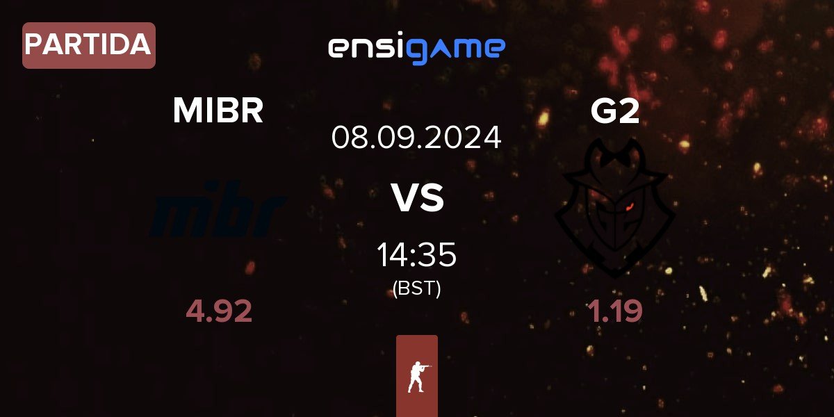 Partida Made in Brazil MIBR vs G2 Esports G2 | 08.09