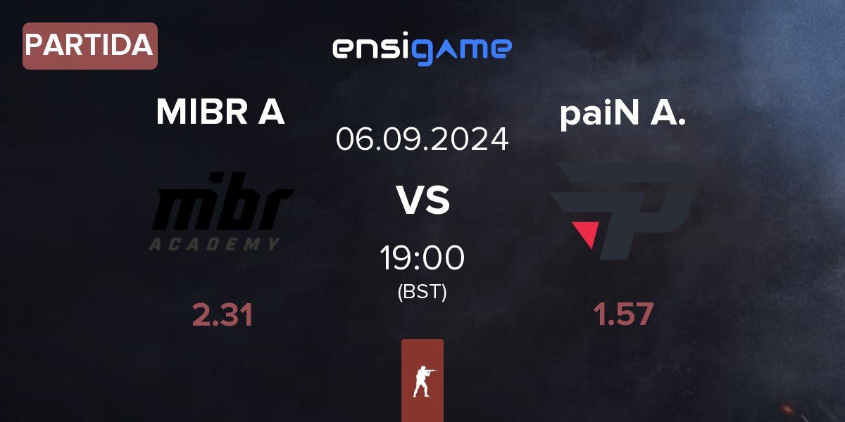 Partida MIBR Academy MIBR A vs paiN Academy paiN A. | 06.09