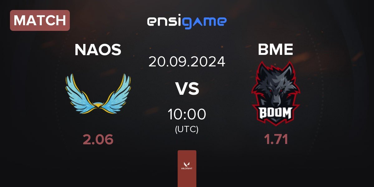 Match NAOS Esports NAOS vs BOOM Esports BME | 20.09