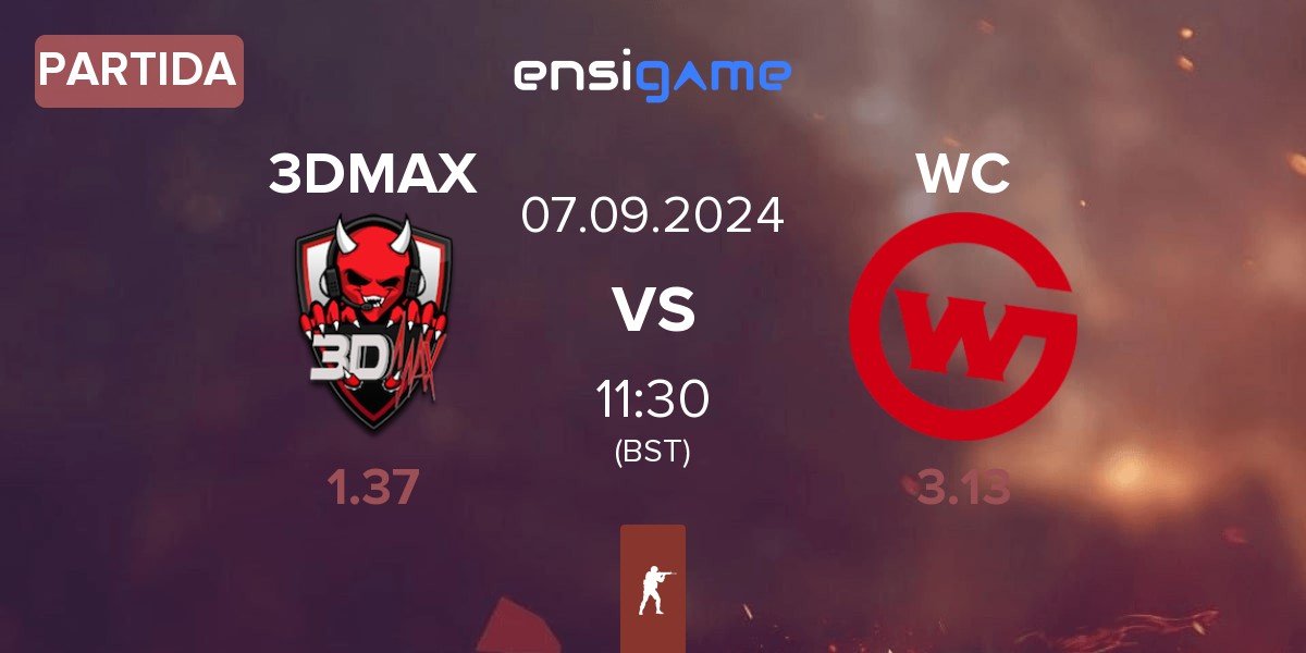 Partida 3DMAX vs Wildcard Gaming WC | 07.09