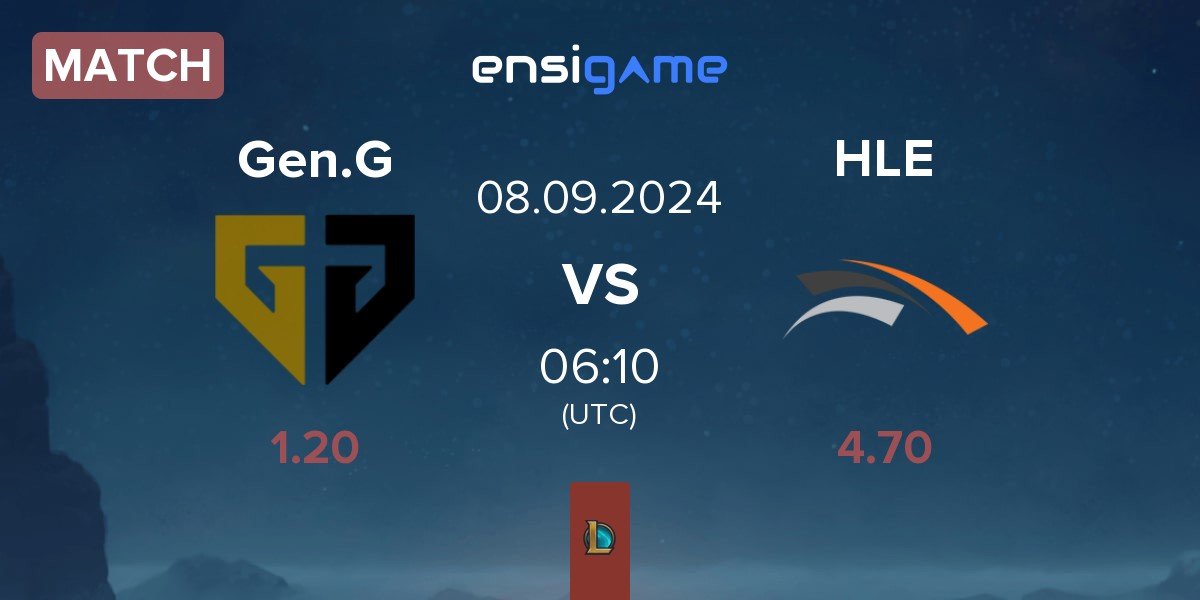 Match Gen.G Esports Gen.G vs Hanwha Life Esports HLE | 08.09