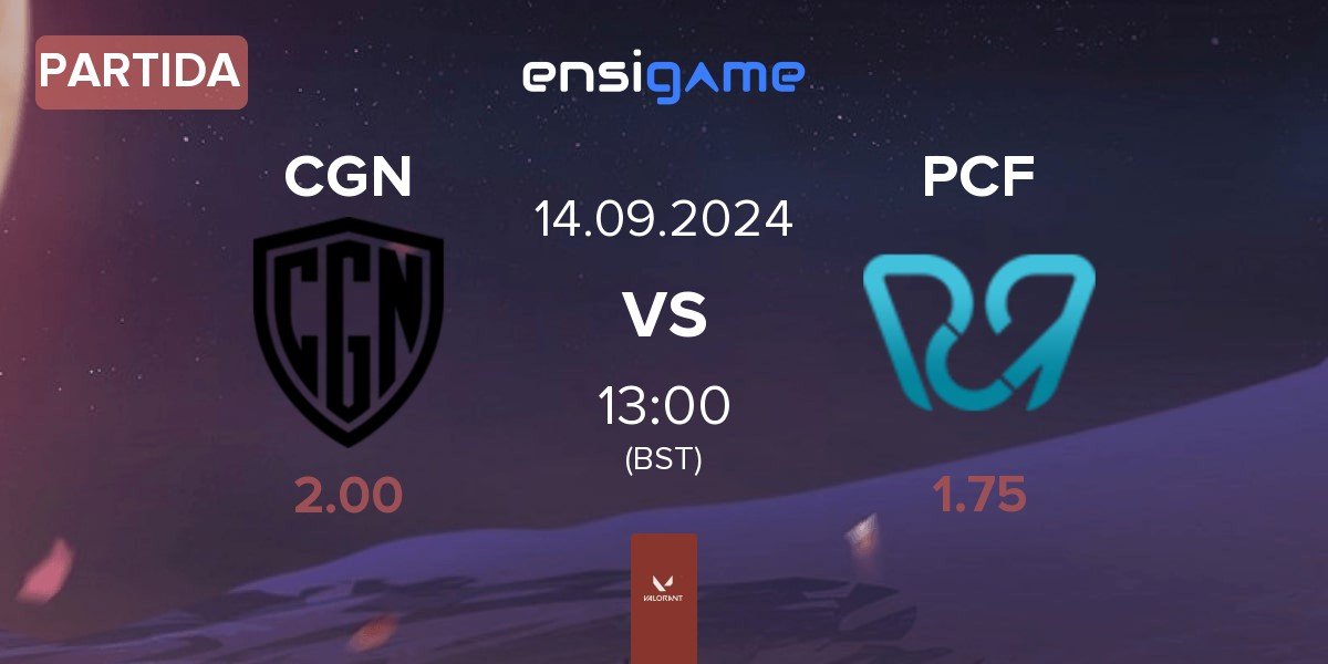 Partida CGN Esports CGN vs Pcific Esports PCF | 14.09