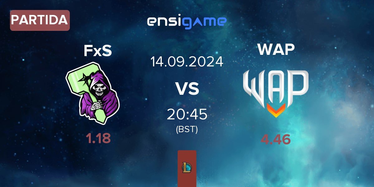 Partida Fear x Starforge FxS vs WAP Esports WAP | 14.09