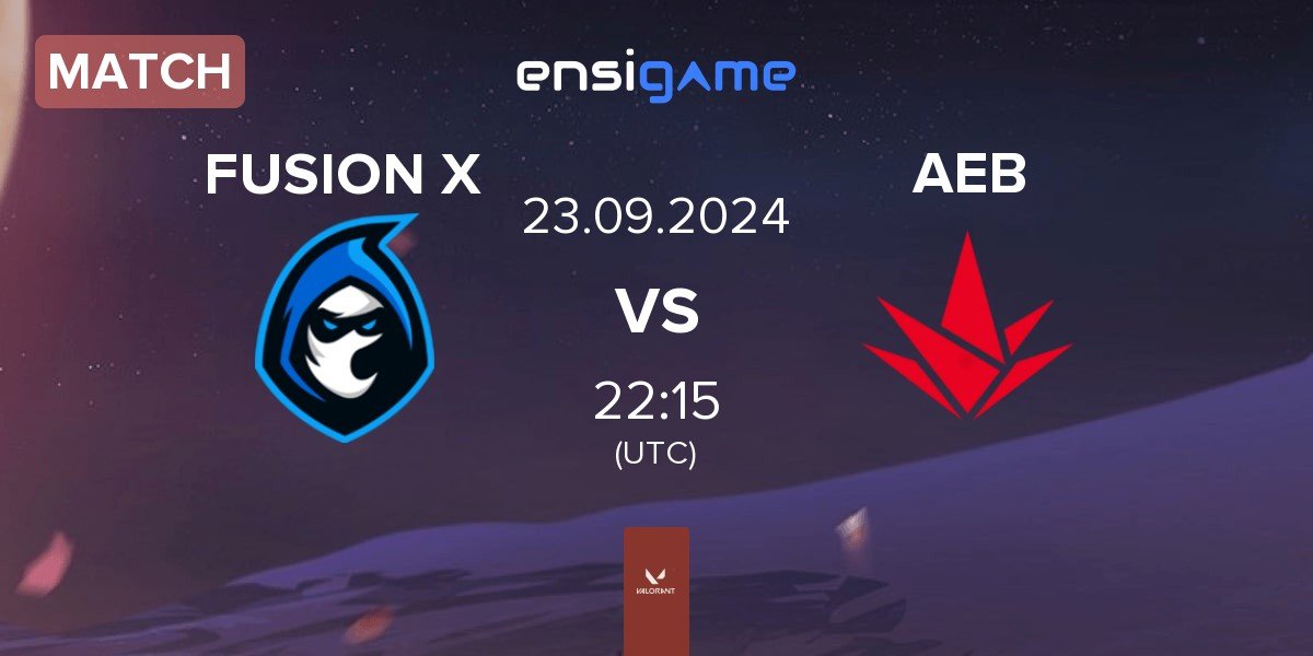 Match FUSION X vs Akave Esports Black AEB | 23.09