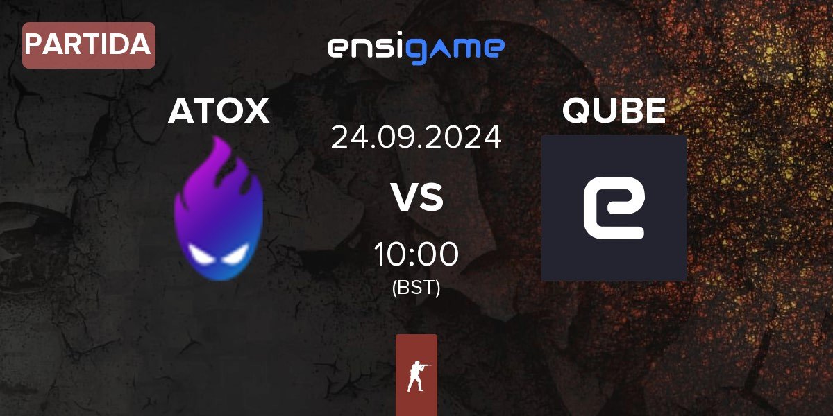 Partida ATOX vs The QUBE Esports QUBE | 24.09