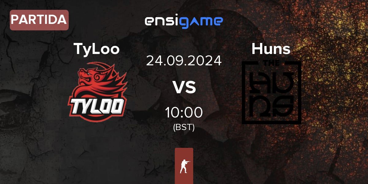 Partida TyLoo vs The Huns Esports Huns | 24.09