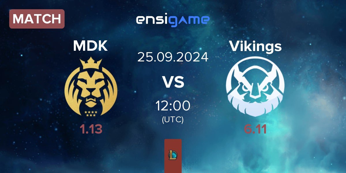 Match MAD Lions KOI MDK vs Vikings Esports VN Vikings | 25.09