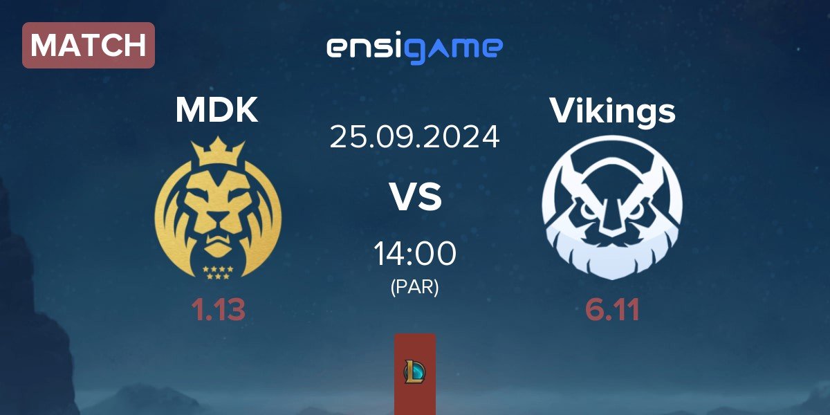 Match MAD Lions KOI MDK vs Vikings Esports VN Vikings | 25.09