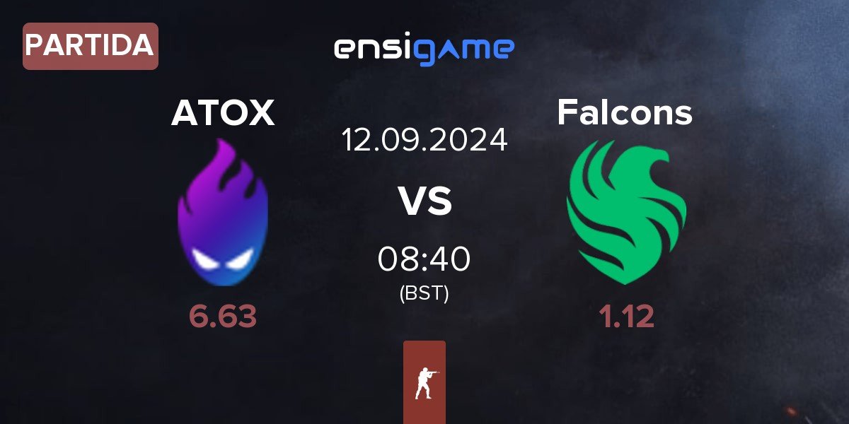 Partida ATOX vs Team Falcons Falcons | 12.09