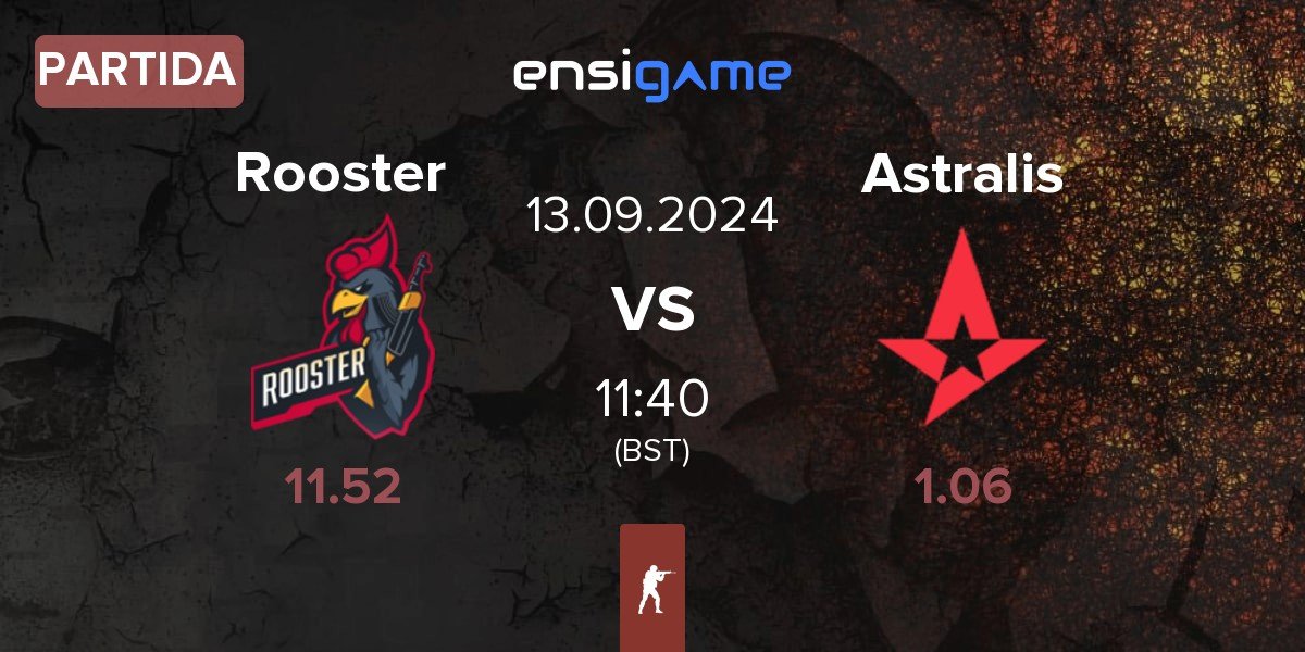 Partida Rooster vs Astralis | 13.09