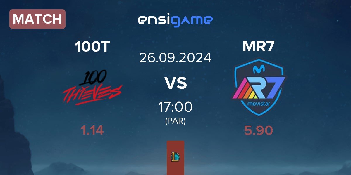 Match 100 Thieves 100T vs Movistar R7 MR7 | 26.09