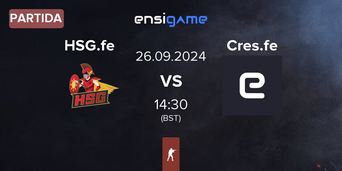 Partida HSG Fe HSG.fe vs Crescent fe Cres.fe | 26.09