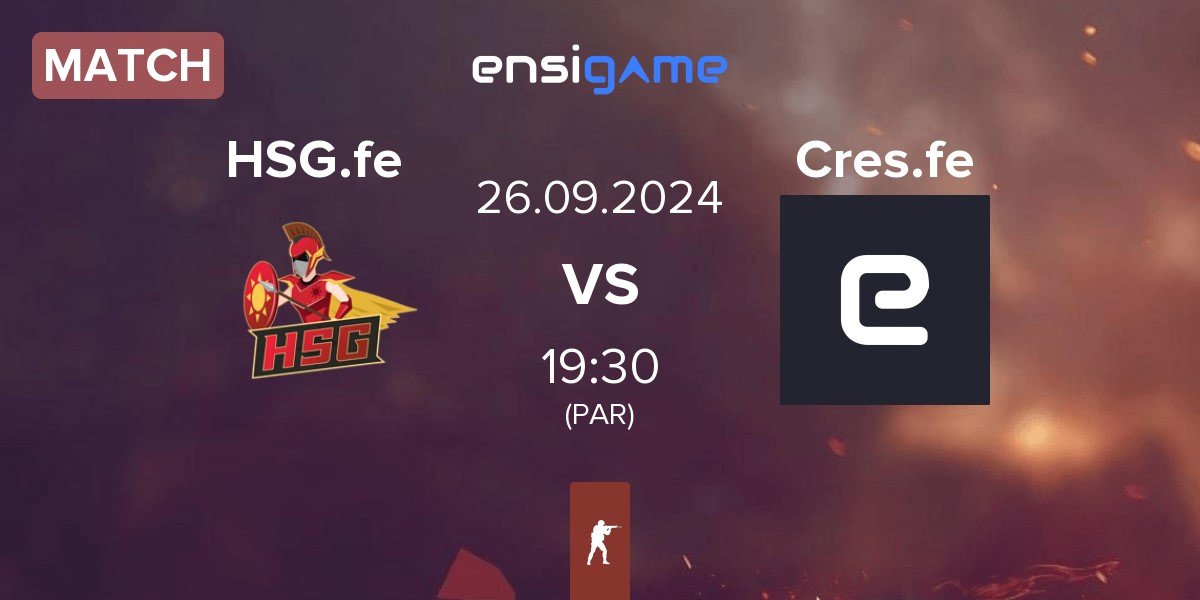 Match HSG Fe HSG.fe vs Crescent fe Cres.fe | 26.09