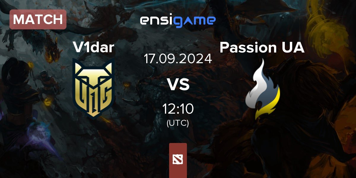 Match V1dar Gaming V1dar vs Passion UA | 17.09