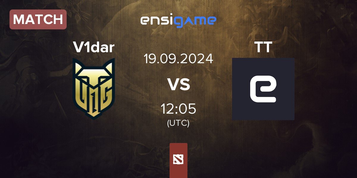 Match V1dar Gaming V1dar vs TT Team TT | 19.09