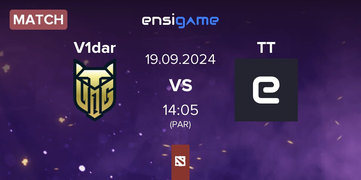 Match V1dar Gaming V1dar vs TT Team TT | 19.09