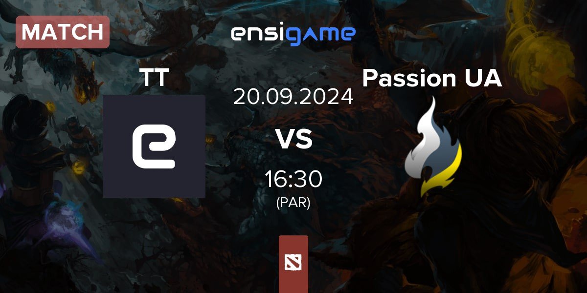 Match TT Team TT vs Passion UA | 20.09